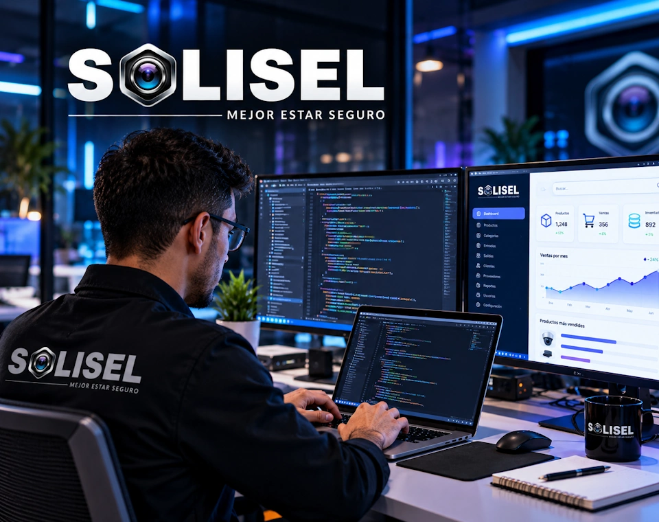 Panel de un software a la medida desarrollado por SOLISEL